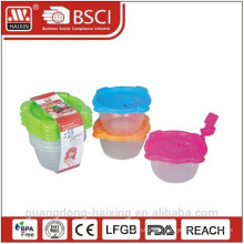 Plastic Microwave Food Container 0.14L(4pc)